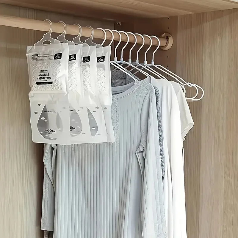 5-Pack 400G Moisture Absorbers for Closet & Home – Dehumidifier Bags for Wardrobe, Odorless, No Power Needed