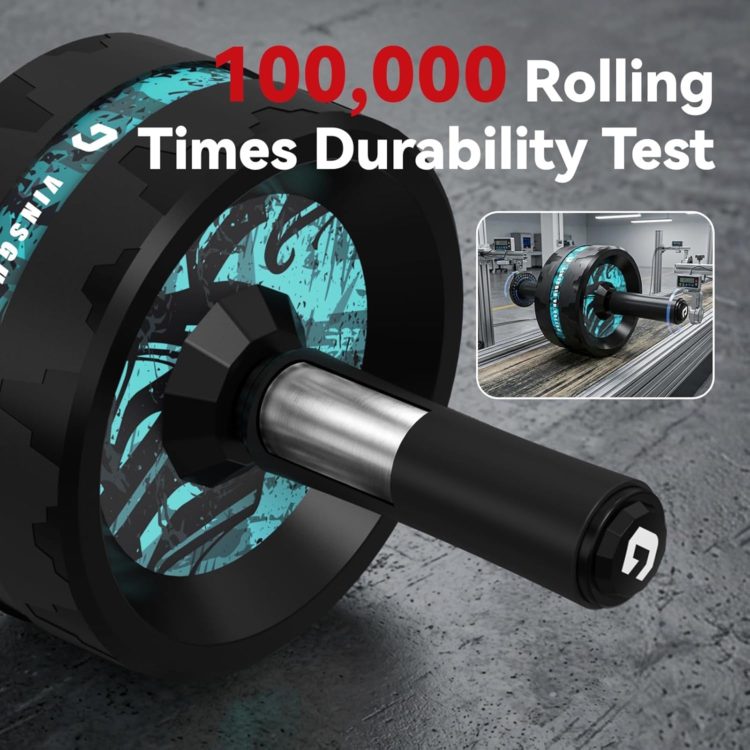 Ab Roller Wheel, Abs & Core Workout Equipment for Home Gym with Knee Pad Accessories, Abdominal Wheel for Full-Body Strength Training
