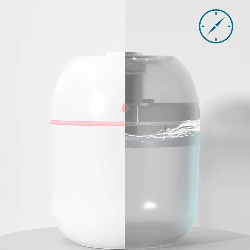 Portable Humidifier 220Ml White USB Desktop Indoor Air Atomization Humidifier Household Mute Large Spray Humidifier
