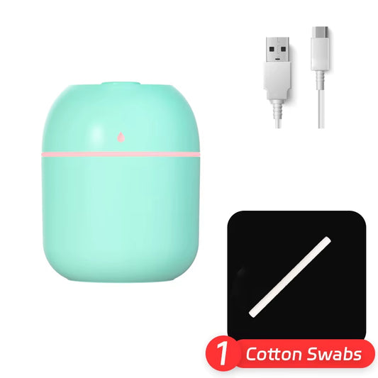 Portable Humidifier 220Ml White USB Desktop Indoor Air Atomization Humidifier Household Mute Large Spray Humidifier