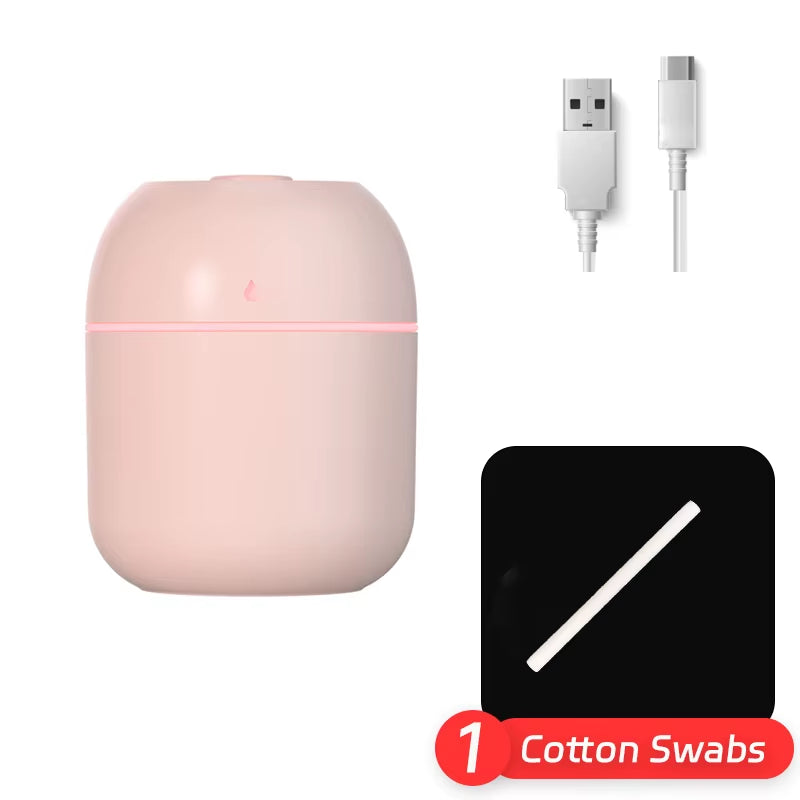 Portable Humidifier 220Ml White USB Desktop Indoor Air Atomization Humidifier Household Mute Large Spray Humidifier