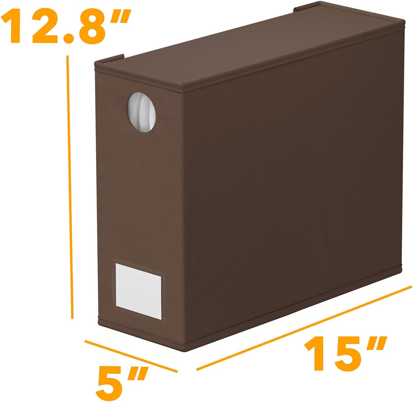 6 Pack Bed Sheet Organizers and Storage, Foldable Sheet Organizer with Window for Linen Closet, Set Folder Keeper for Queen & King Size Bedding Storage (Brown)