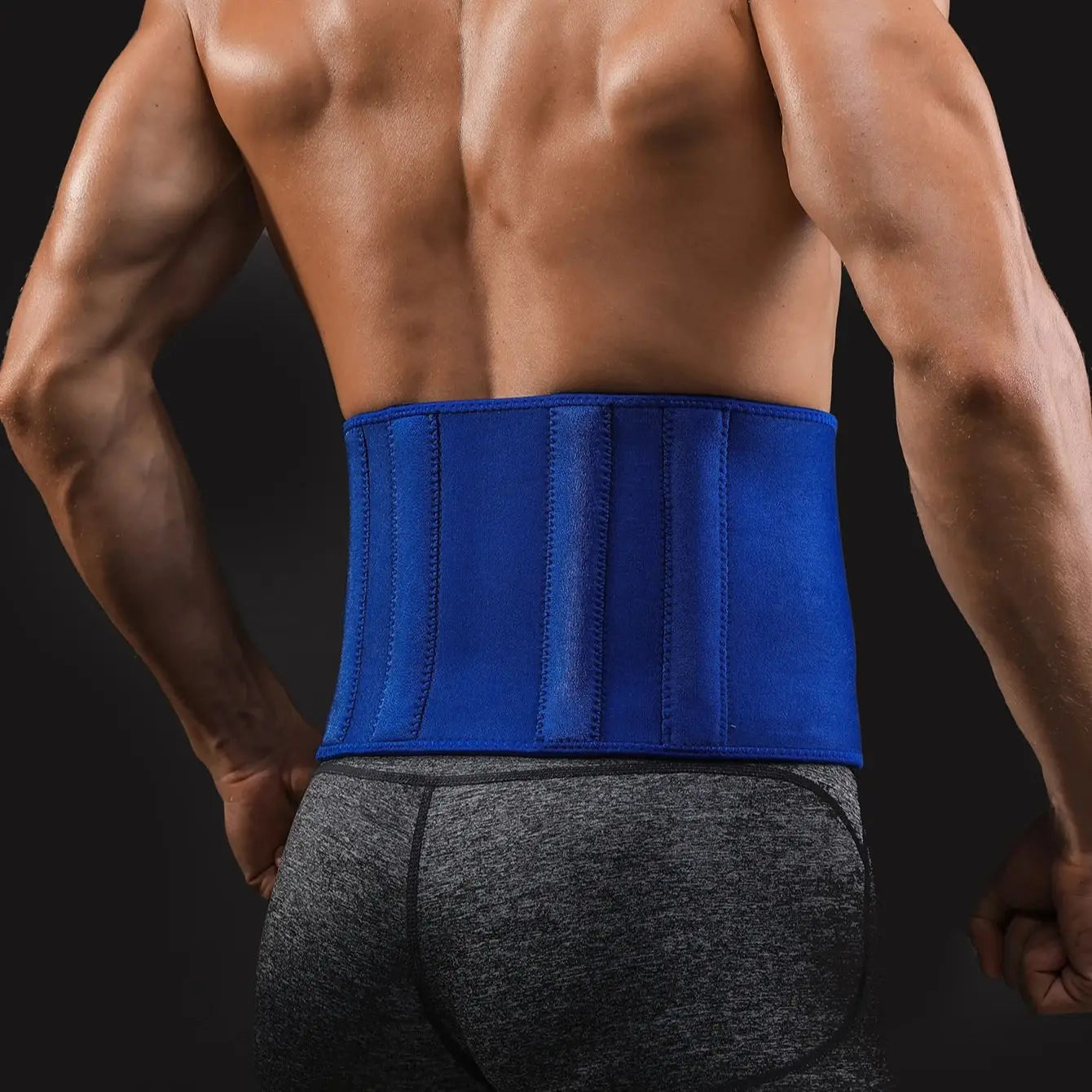 VBOSI Adjustable Waist Support Band with PVC Stays for Men Women – Back Brace for Sports, Training & Daily Use