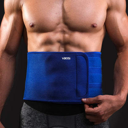 VBOSI Adjustable Waist Support Band with PVC Stays for Men Women – Back Brace for Sports, Training & Daily Use