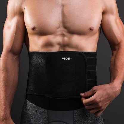 VBOSI Adjustable Waist Support Band with PVC Stays for Men Women – Back Brace for Sports, Training & Daily Use