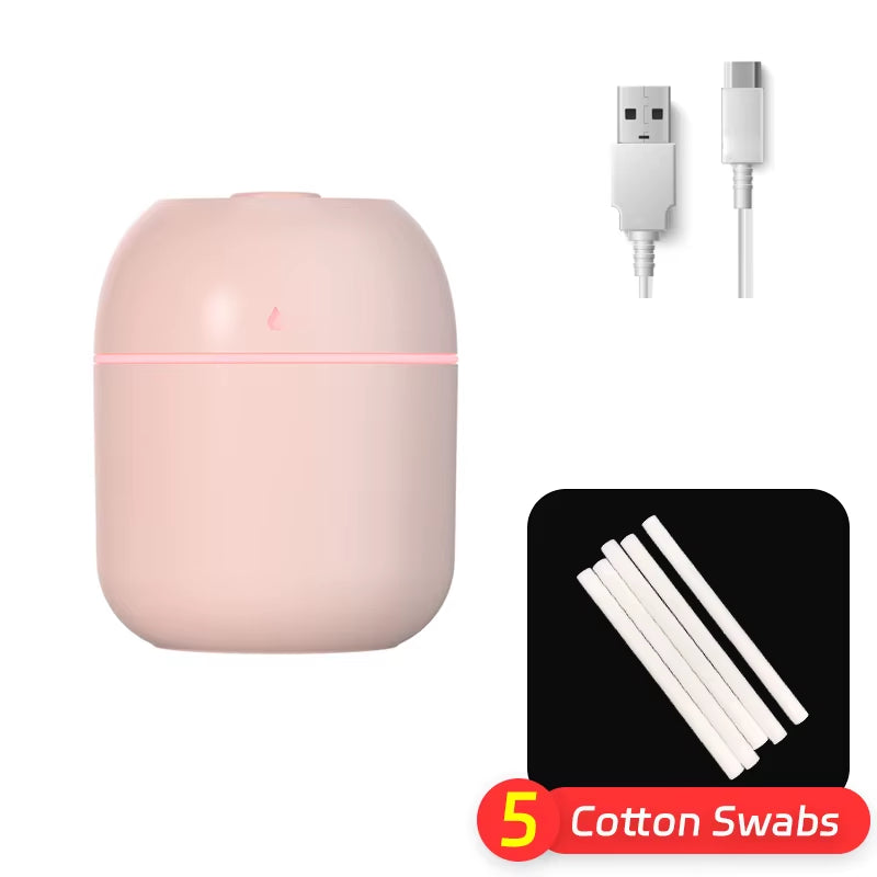 Portable Humidifier 220Ml White USB Desktop Indoor Air Atomization Humidifier Household Mute Large Spray Humidifier