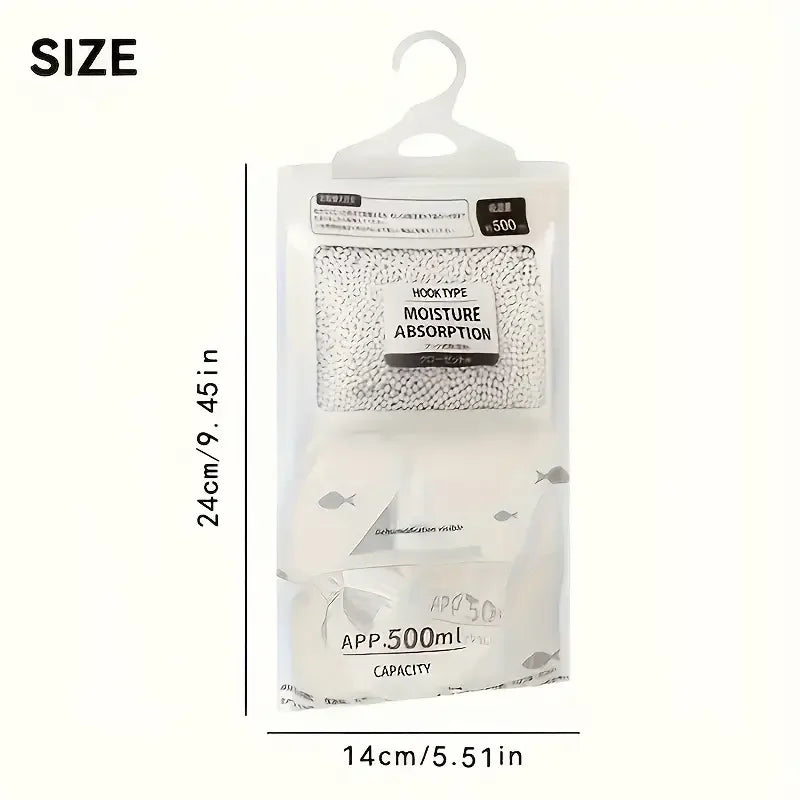 5-Pack 400G Moisture Absorbers for Closet & Home – Dehumidifier Bags for Wardrobe, Odorless, No Power Needed