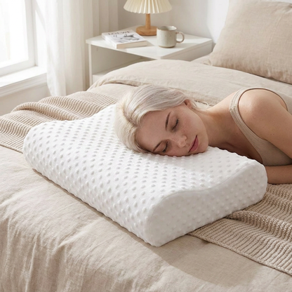 Memory Foam Pillow for Sleeping Adjustable Side Sleeper Pillow for Neck Shoulder Pain Relief Orthopedic Contour Pillow JAF028