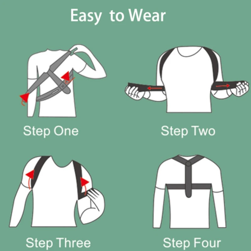 Adjustable Posture Corrector Belt Upper Back Clavicle Spine Support Neck Brace for Home Office Sport Use Shoulder Back Brace