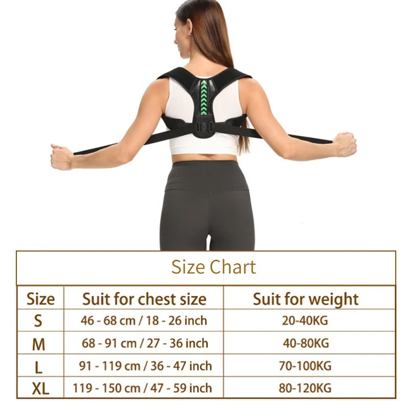 Adjustable Posture Corrector Belt Upper Back Clavicle Spine Support Neck Brace for Home Office Sport Use Shoulder Back Brace